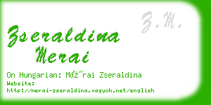 zseraldina merai business card
